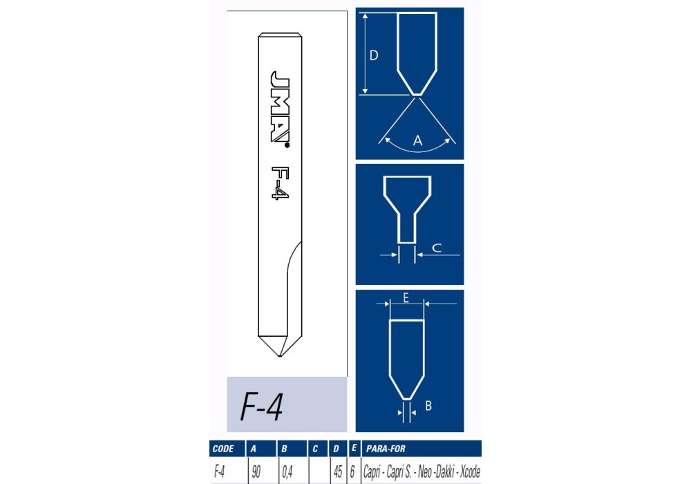 JMA FRESA MAQUINA LLAVES PUNTOS F-4
