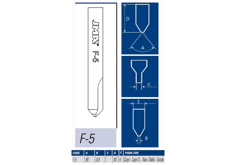JMA FRESA MAQUINA LLAVES PUNTOS F-5