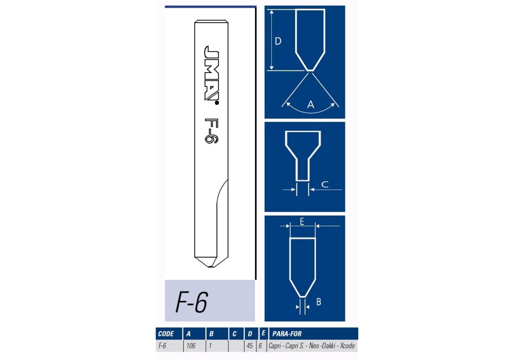 JMA FRESA MAQUINA LLAVES PUNTOS F-6
