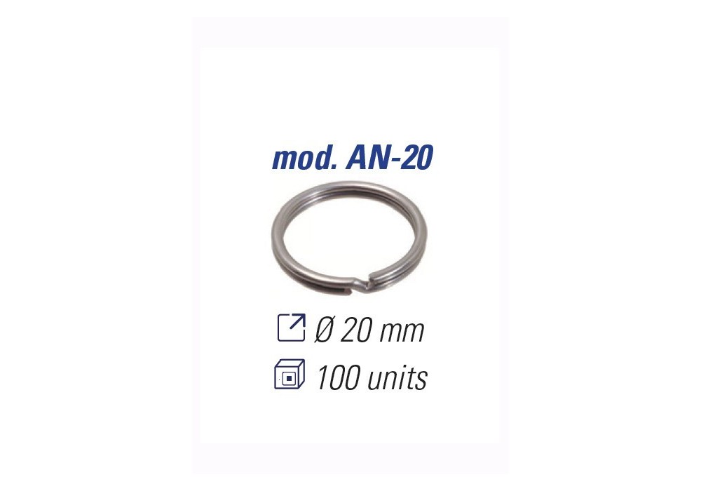 JMA ANILLAS DE LLAVERO 20MM. AN-20 (100 UDS)