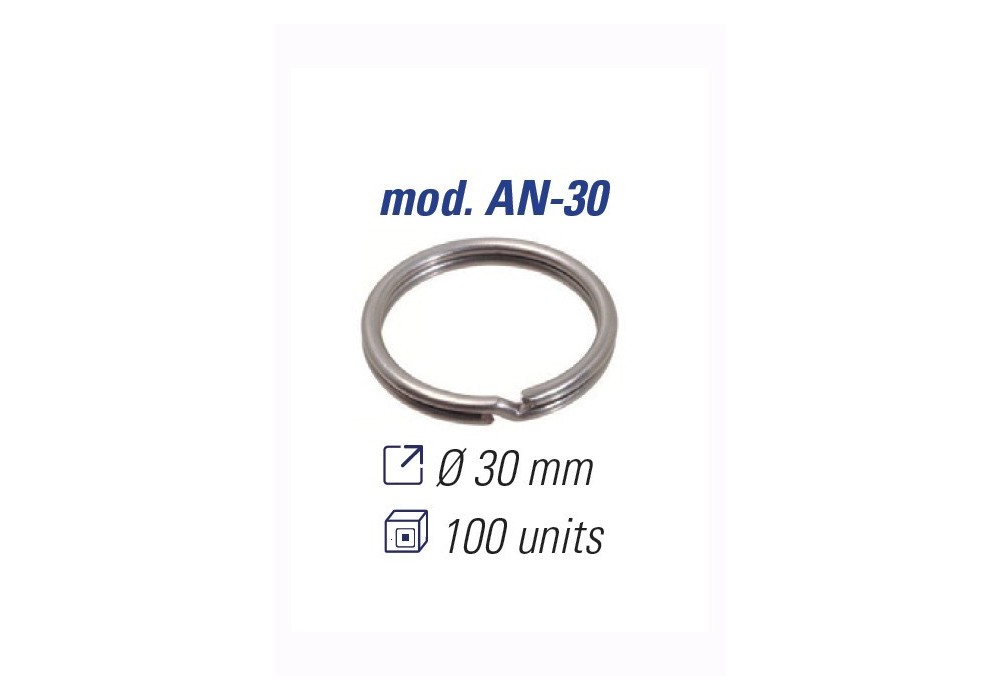 JMA ANILLAS DE LLAVERO 30MM. AN-30 (50 UDS)