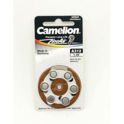 CAMELION PILA AUDIFONO -A312 - 1.4V (BLIS 6)