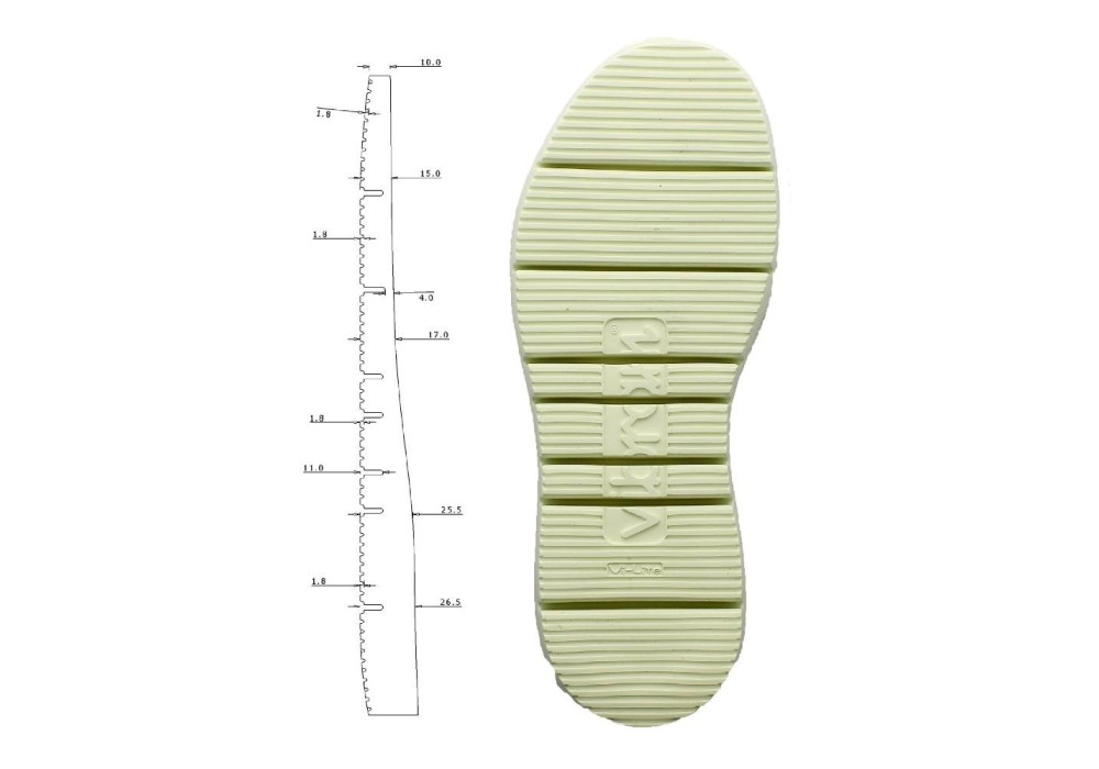 PISO VIBRAM 9105 GLOXY CUT CREMA (PAR)