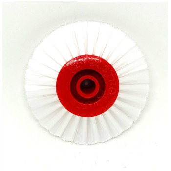 CEPILLO CIRCULAR CONVERGENTE 80MM EJE.10 CERDA BLANCA