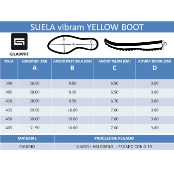 PISO VIBRAM 2153 YELLOW BOOT BEIG (PAR)
