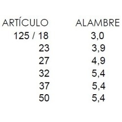 PIQUETE SOLDADO FUERTE ART. 125 NIQUEL