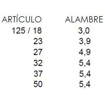 PIQUETE SOLDADO FUERTE ART. 125 ORO VIEJO