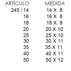 PASADOR MEDIA CAÑA  245 ORO VIEJO