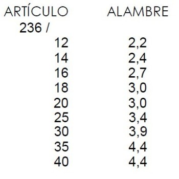 PIQUETE HIERRO 236 ORO VIEJO