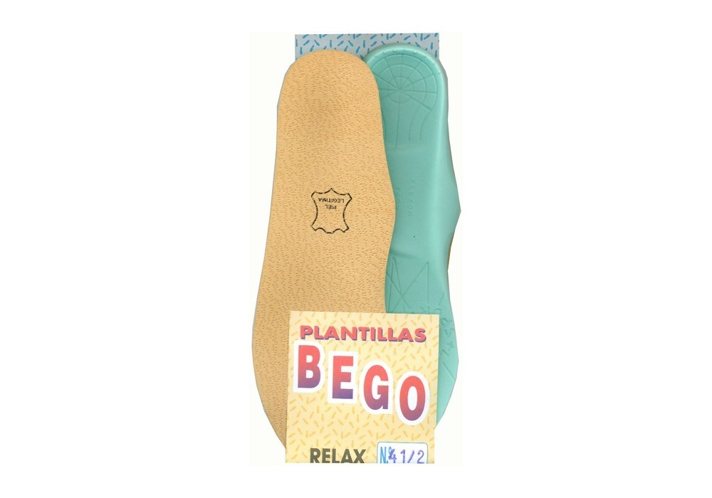 PLANTILLAS BEGO RELAX PIEL (PAR)